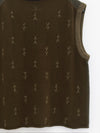 YANYAN KNITS Fall/Winter 2025: Daisy Work Jacket / V-Neck Vest / DAISY Maxi Skirt YYK-YYW24-0434-LV Vest (YYW25-2051)